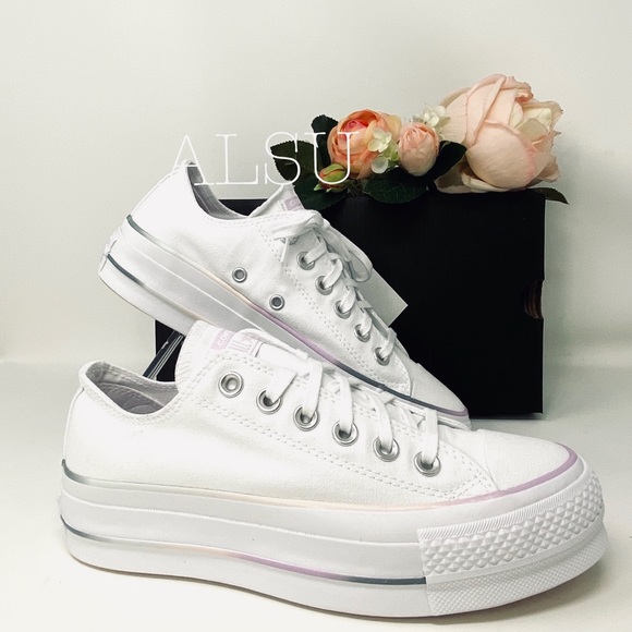 Converse Ctas Lift Low Top Canvas White Women’s - Picture 2 of 10